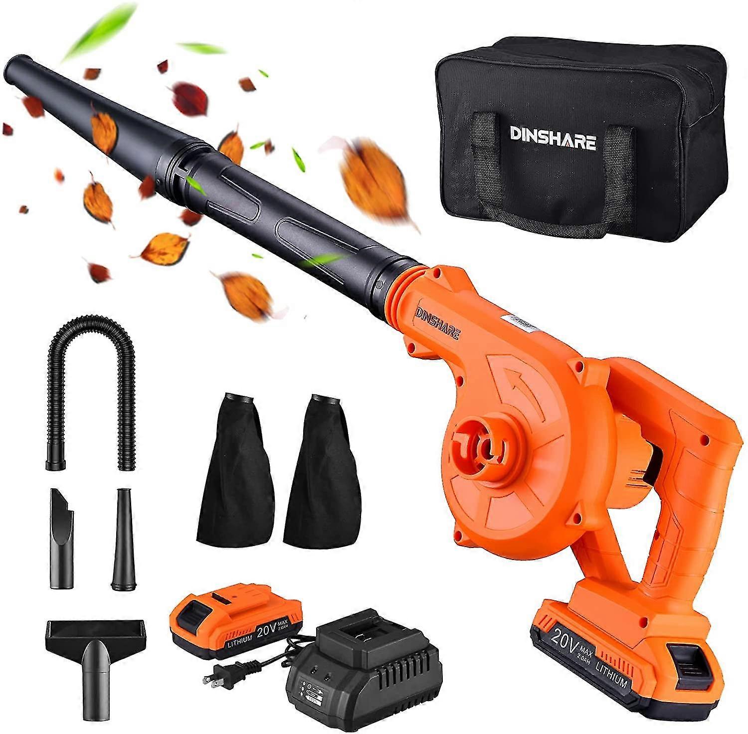 Cordless Electric Leaf Blower Kit - 20v Lightweight Design with Battery and Charger, 20000rpm, 200cfm & 150mph, Variable Speed, Powerful 2 i