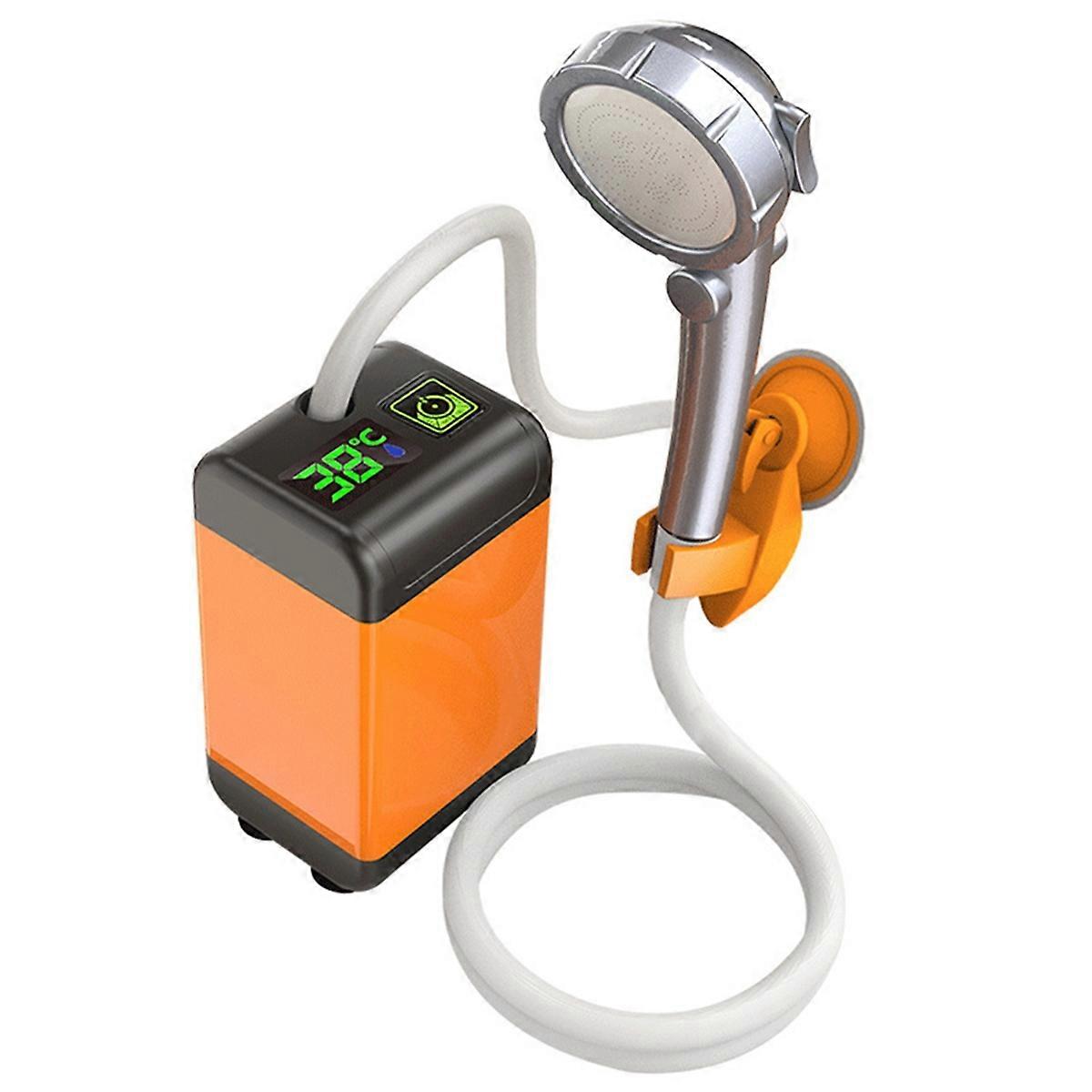 Outdoor Camping Shower Portable Electric Shower Pump IPX7 Waterproof for Hiking Travel Watering with