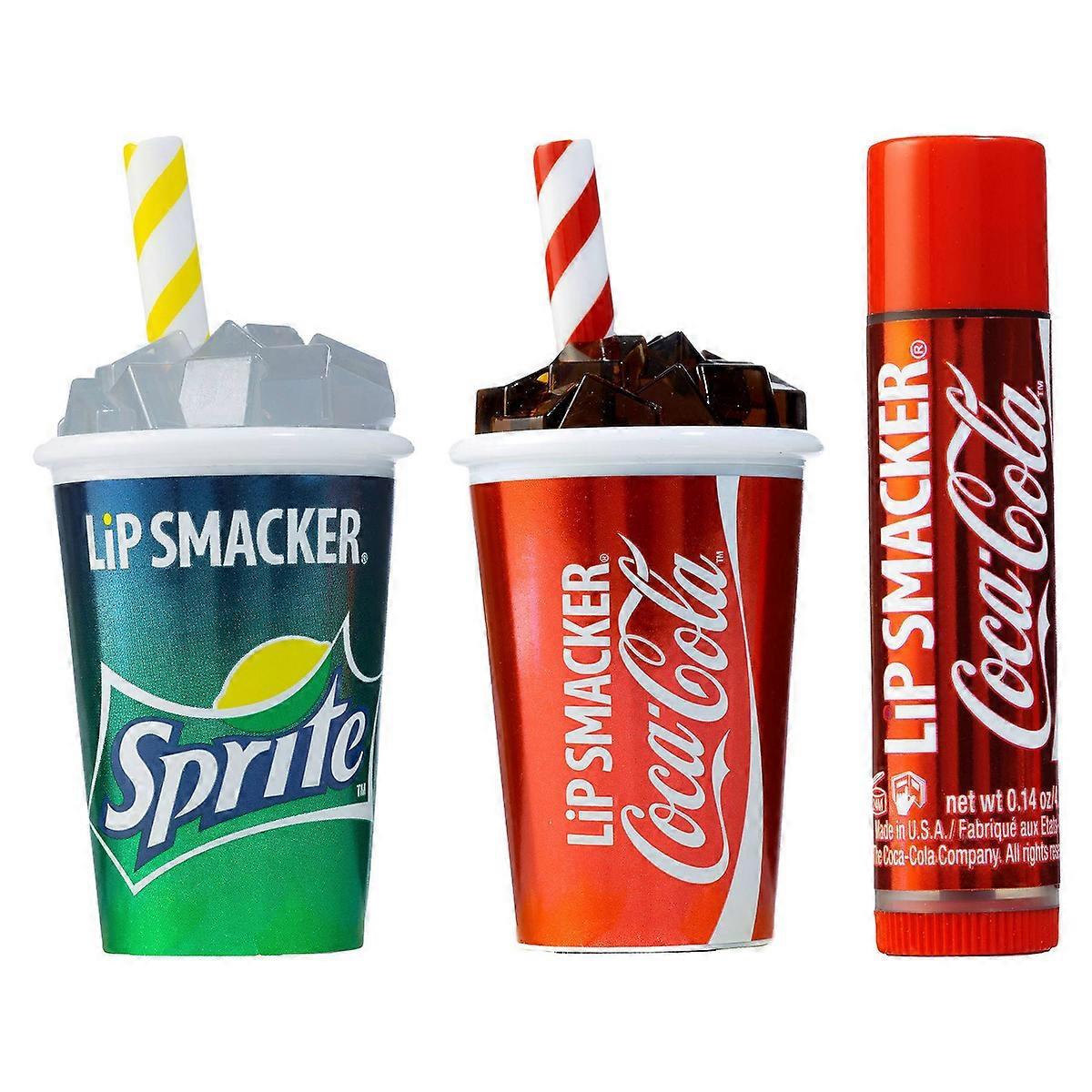 Lip Smacker Beverage Cup Lip Balm – Sprite/coke – 3pk