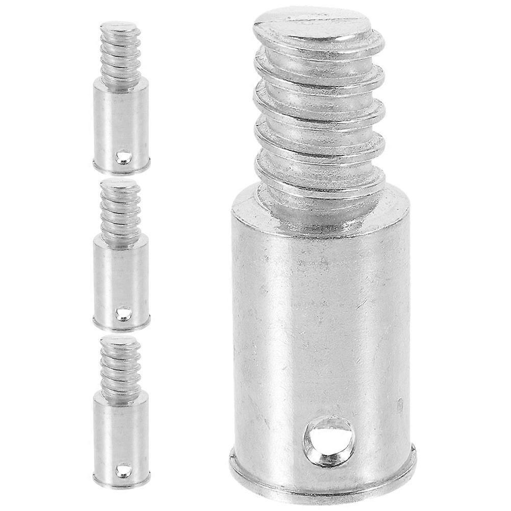 4pcs American Style Threaded Handle Replacement for Metal Broom Poles – Compatible with Mop and Extender Poles – Easy Install Adapter for Home and