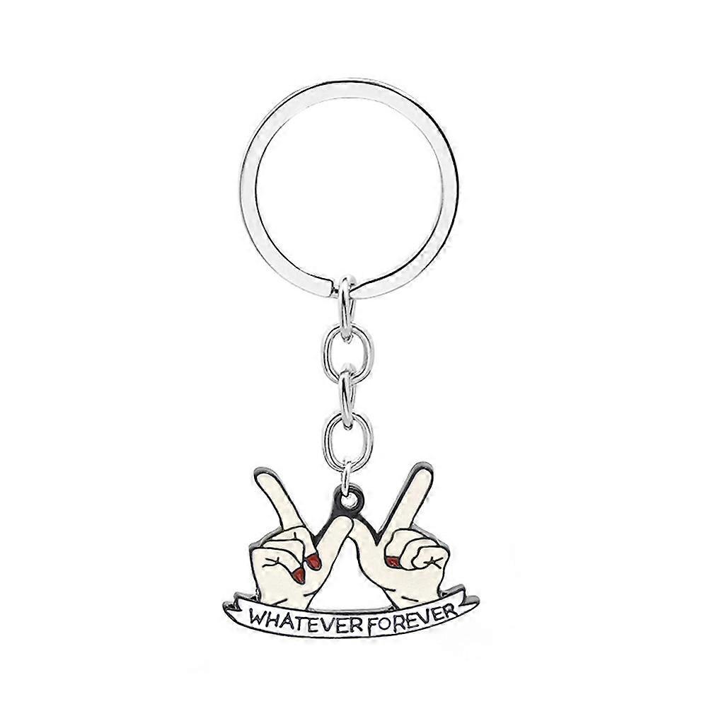 Valentine Day Keychain Hand Gesture Shaped Pendant Assorted Color Decorative 1Pcs