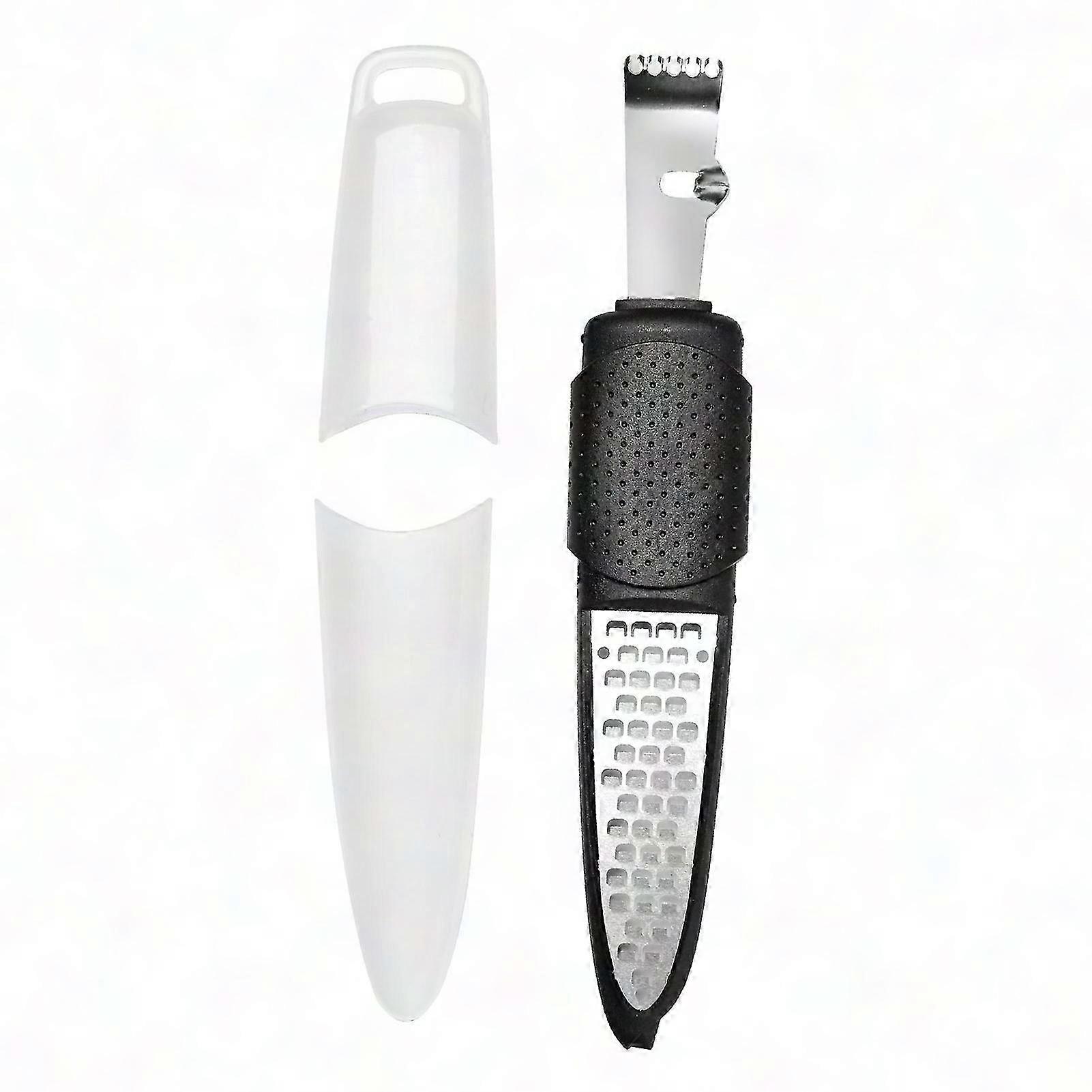 Lemon Zester Grater with Non-Slip Handle - Citrus Cheese Ginger Shredder for Kitchen - Jikaixiang