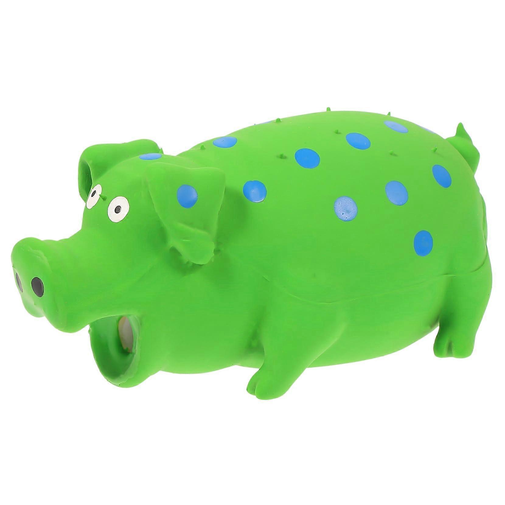 Simulated Latex Dog Chew Toy Durable Interactive Squeaky Dental Toy for Healthy Teeth for Small and Medium Pets