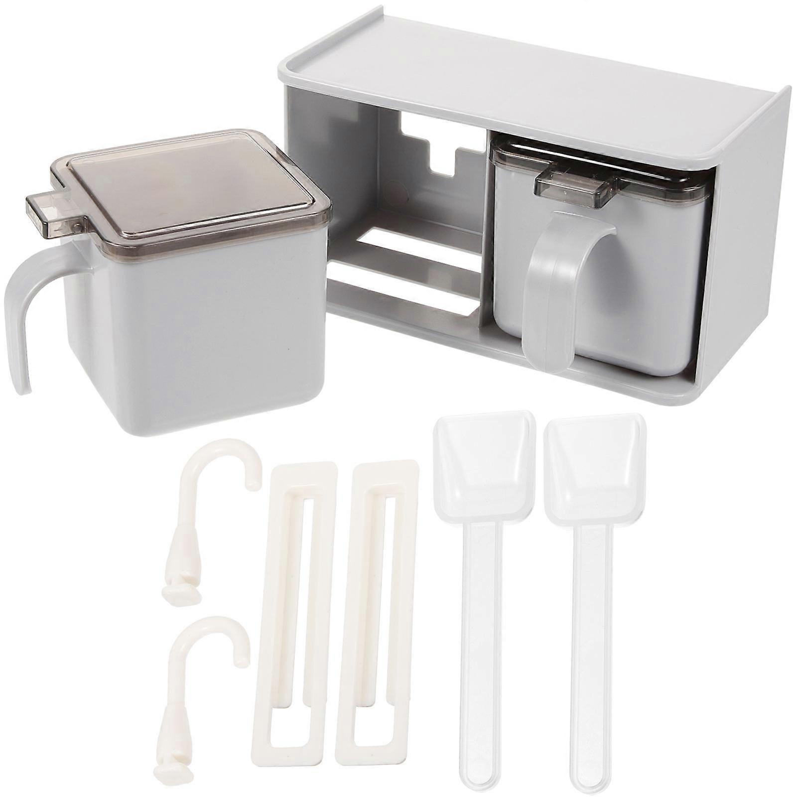 Hand-Held Kitchen Seasoning Box For Restaurant Use Freshness Preservation And Space Saving 1 Set