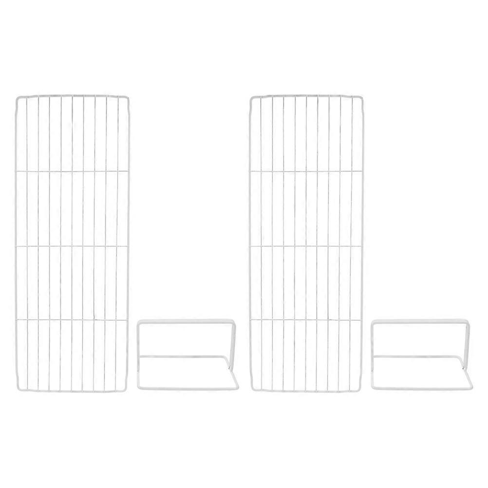 Freezer Organizing Separator Metal Fridge Partition Board Iron 46.00X17.00X10.00CM Easy Installation 2 Sets