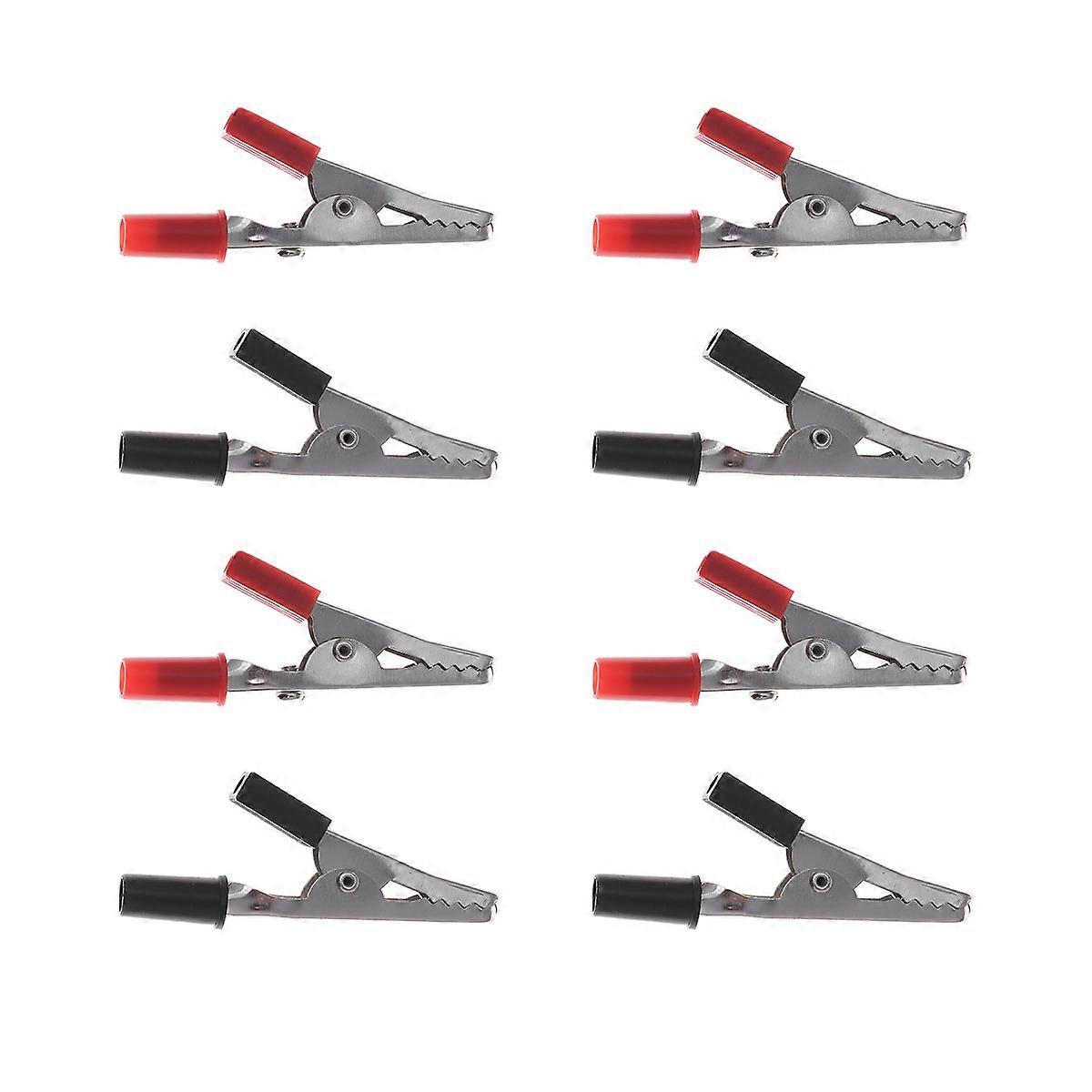 Metal Snap Clips Clips Laboratory Work Black 5.5x2.2x0.8cm Double Ended Clips Mini Test Clips 20Pcs
