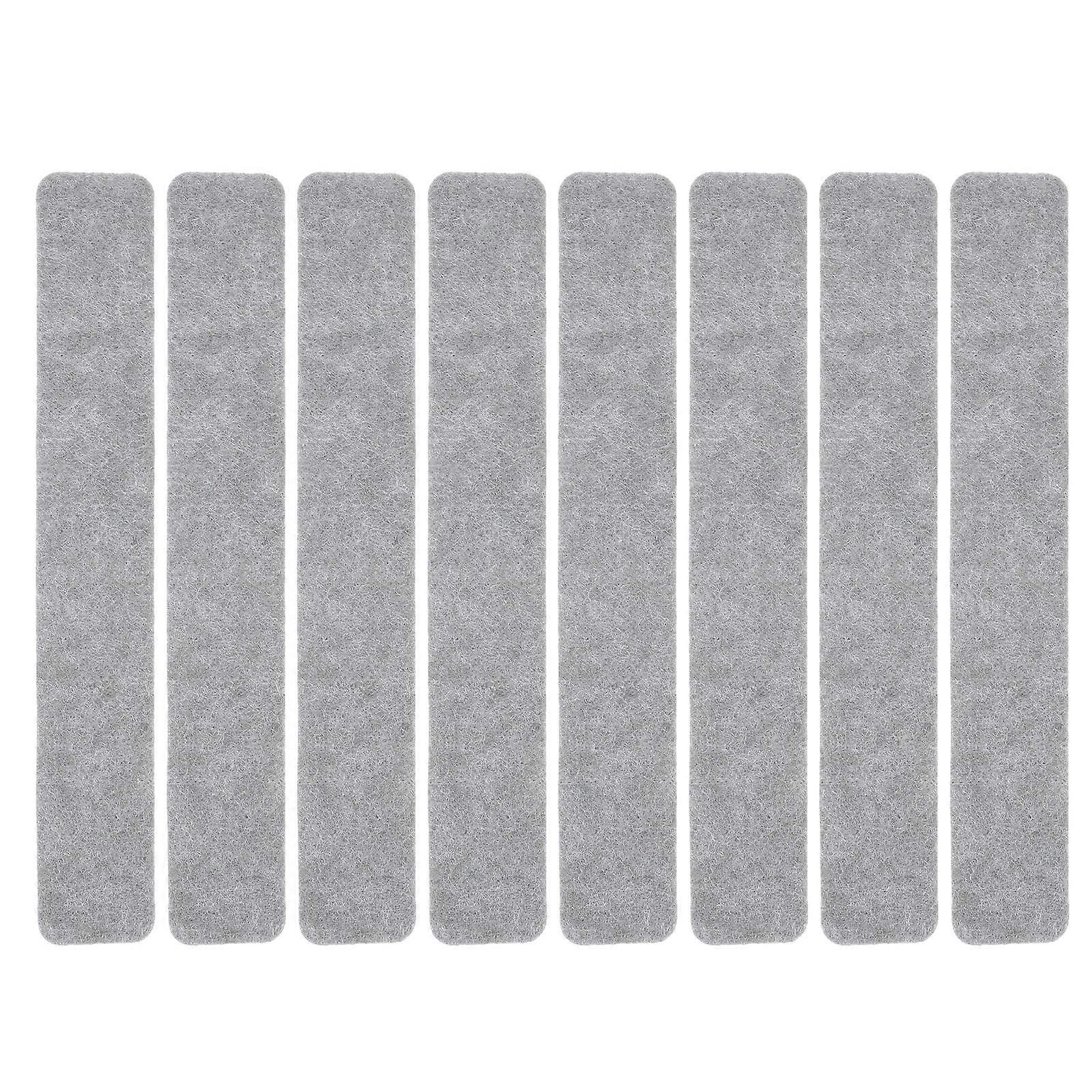 Felt Pin Board Notice Board Office Use Grey 33x5cm 8Pcs Adhesive Design