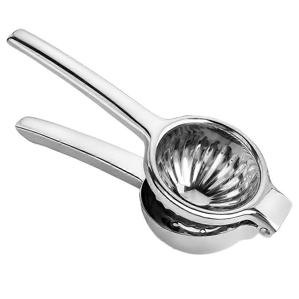 Versatile Fruit Squeezer Manual Citrus Squeezer Kitchen Accessory Silver 23.5*8.5cm Ergonomic Handle 1Set