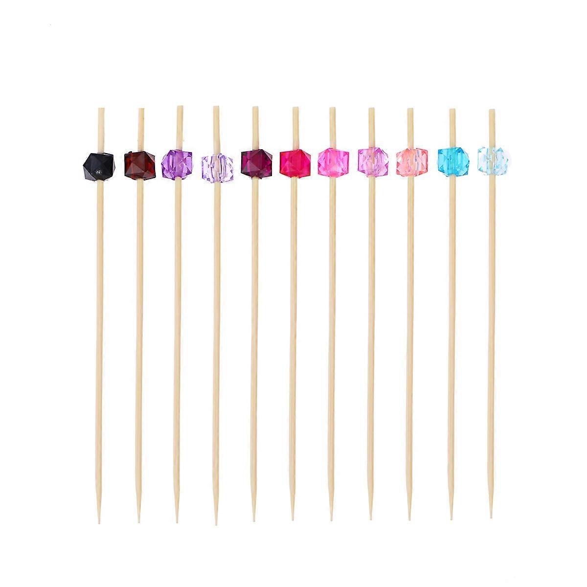 Food Toothpicks For Appetizers Bamboo Decorative Toothpicks For Special Events 12 Cm 1 Pack