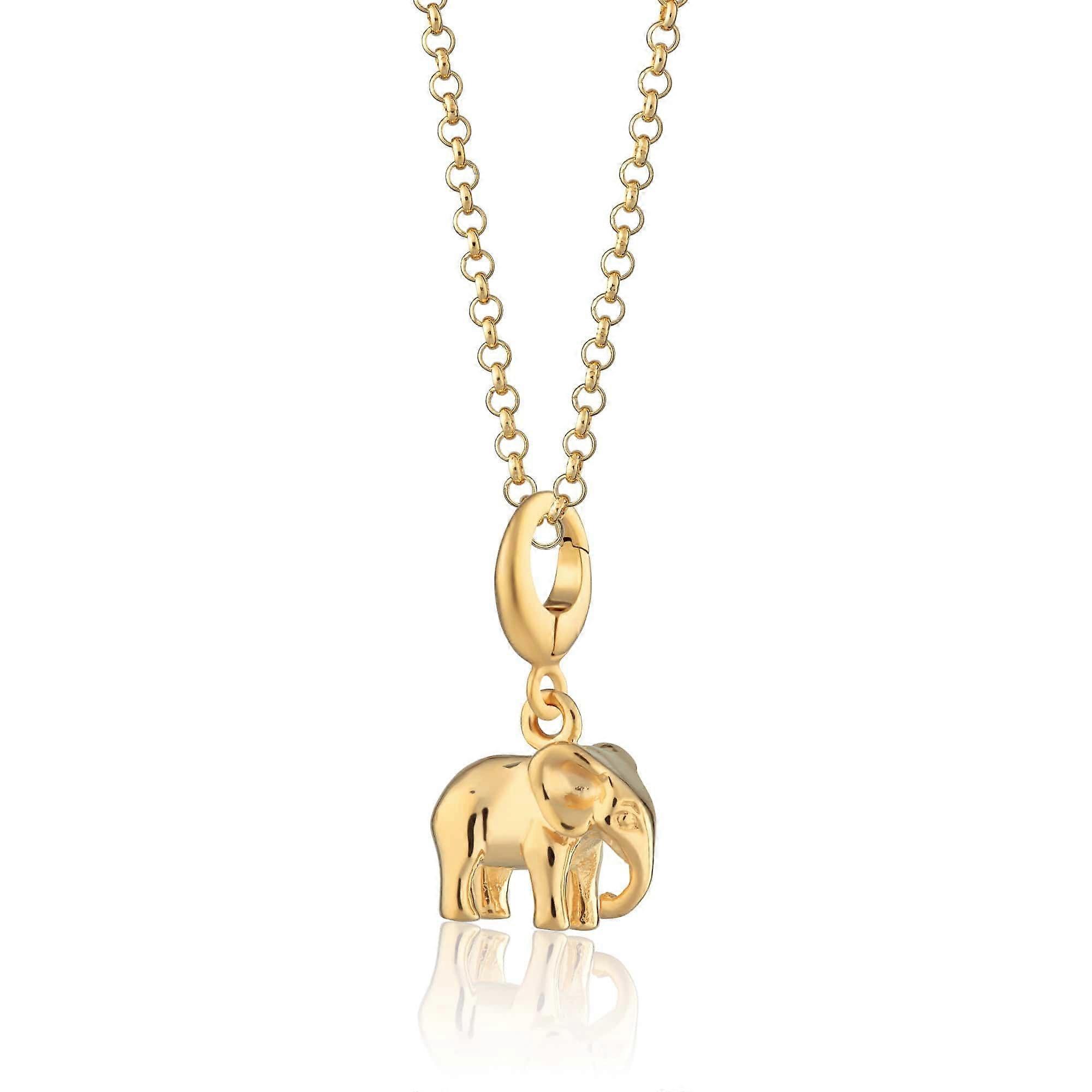 Gold Plated Elephant Necklace CNGEL-1
