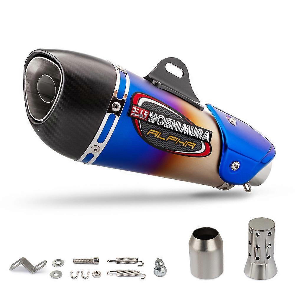 Universal 51mm Yoshimura Alpha Carbon Fiber Motorcycle Exhaust Muffler DB Killer CBR300R NINJA500 ZX4R R3 NSS750 GSX8R