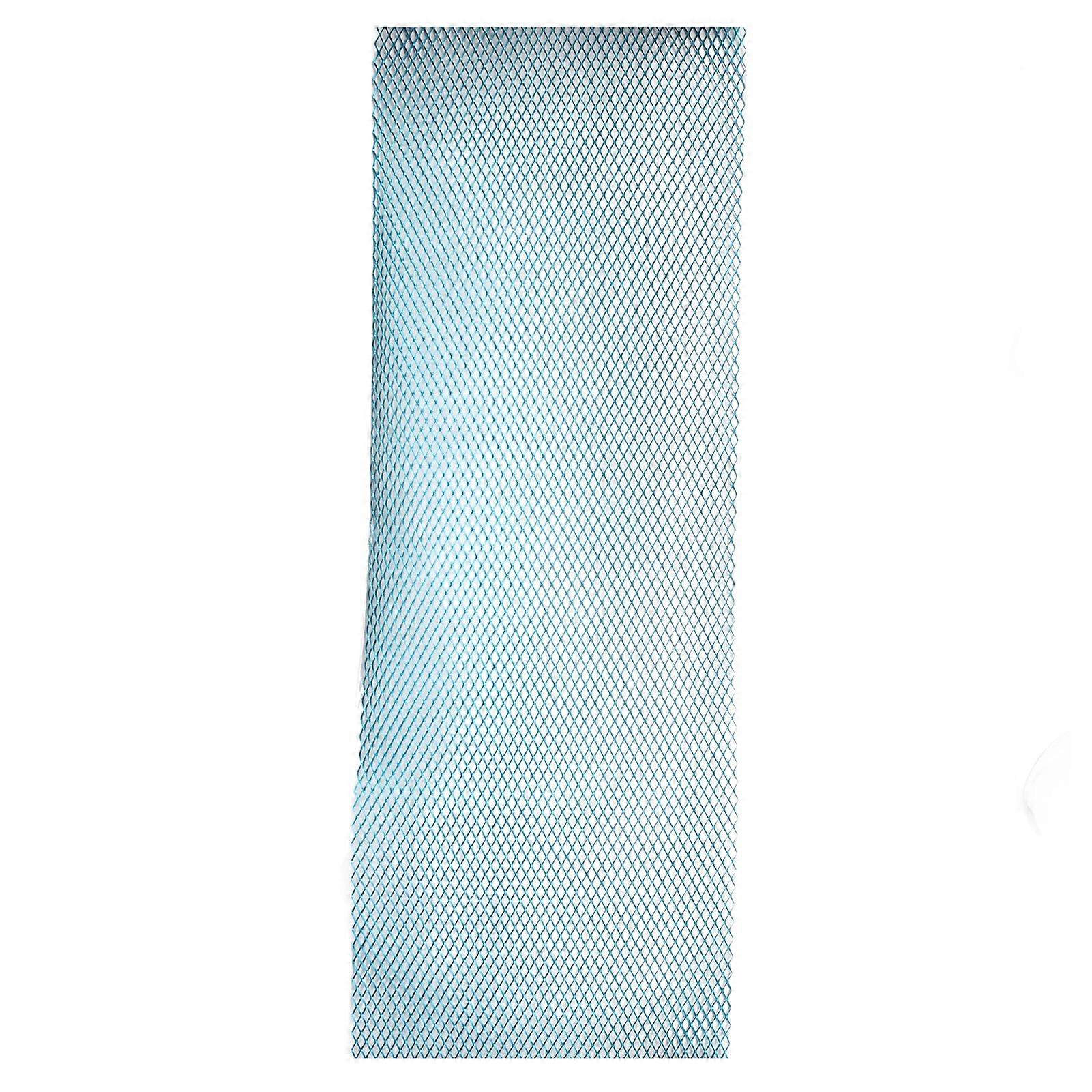 Car Front Center Grid Grille Rhombic Mesh Stable Structure Aluminum Universal Fit for Cars Blue