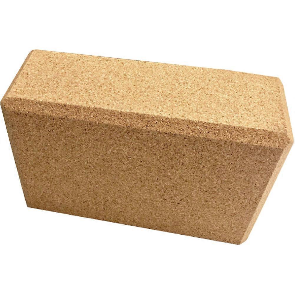 Here's a polished and professional product description based on your input:

 

**Natural Cork Yoga Block – High Density, Non Slip Support Brick for