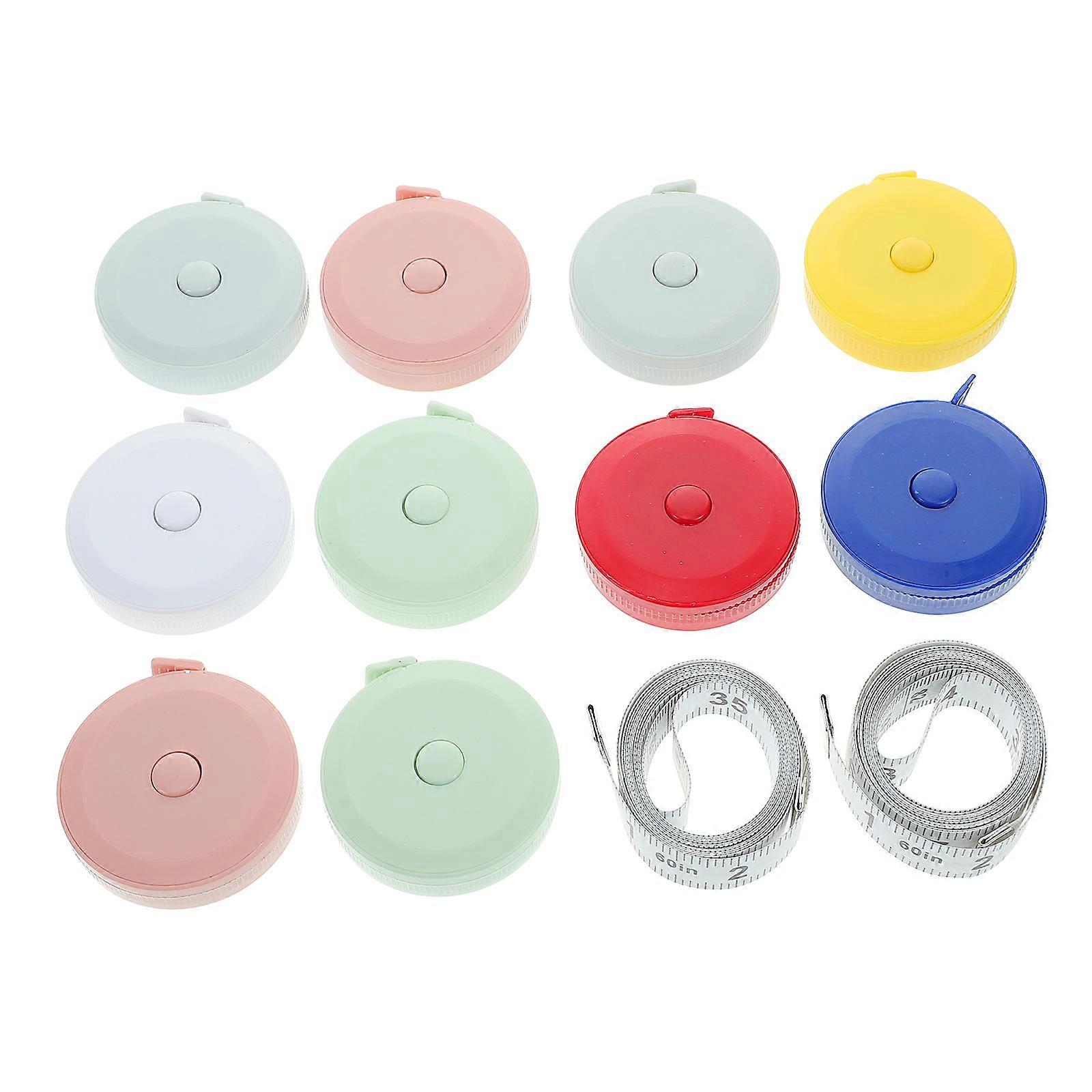 Sewing Measuring Tape Accurate Scale Portable Ruler Shop Use 12Pcs