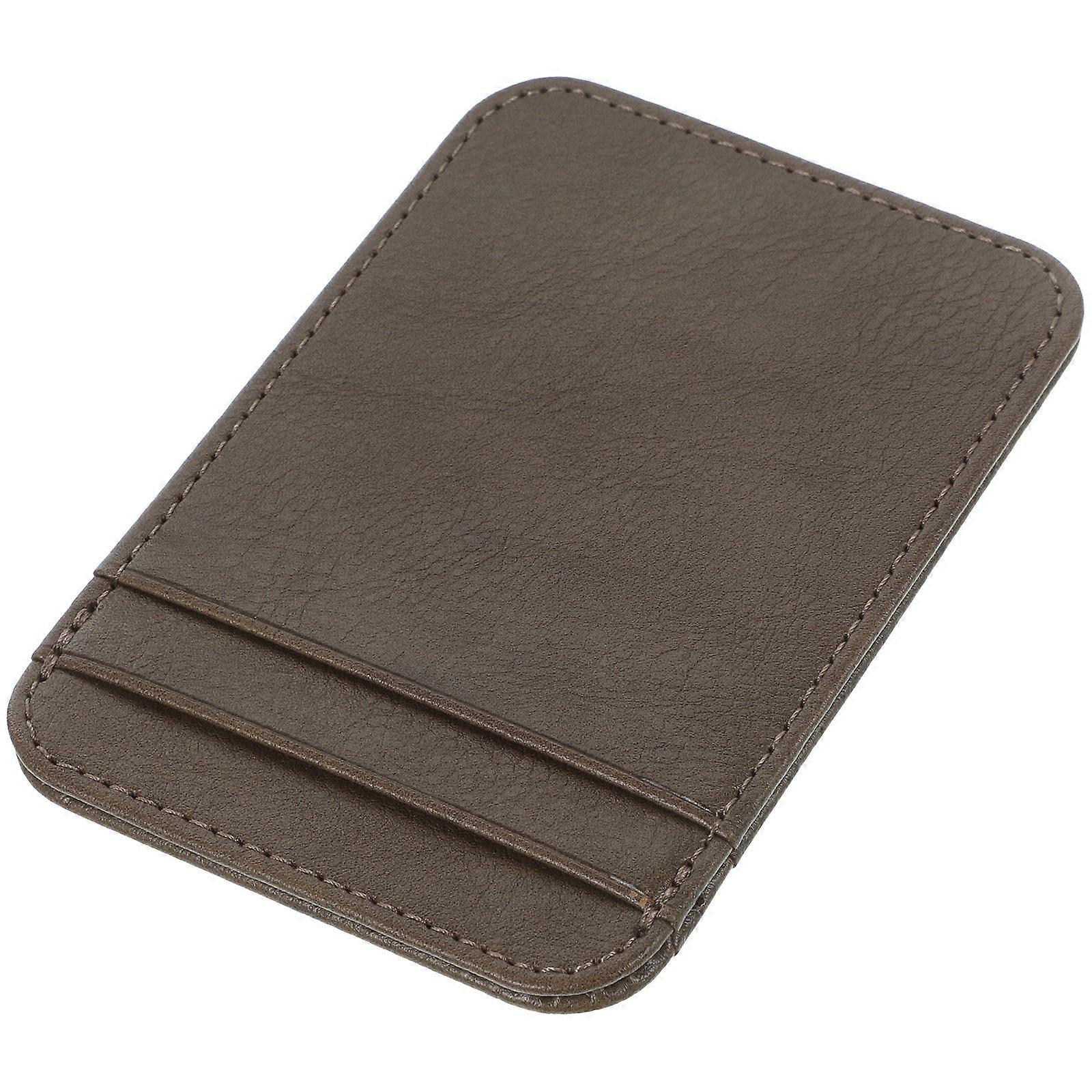 Lightweight PU Travel Card Holder for Outdoor Use – Durable, Wear Resistant & Convenient Storage for Driving License – Deep Grey