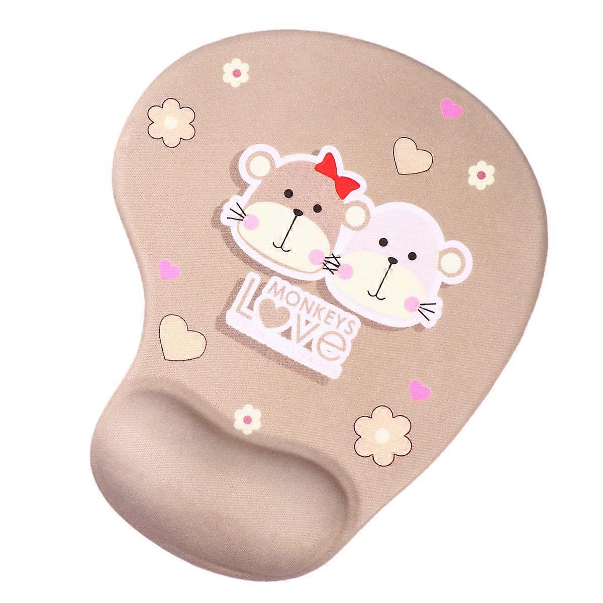 Decorative Mouse Pads Computer Operation Men Women Simple Shape Wrist .5×9.1×1in 1Set