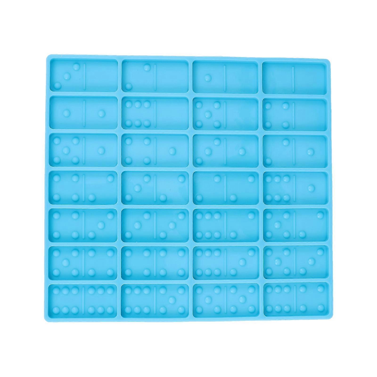 レジンドミノモールドシリコンクリエイティブクラフトDIYプロジェクト長方形シンプルデザイン1パック