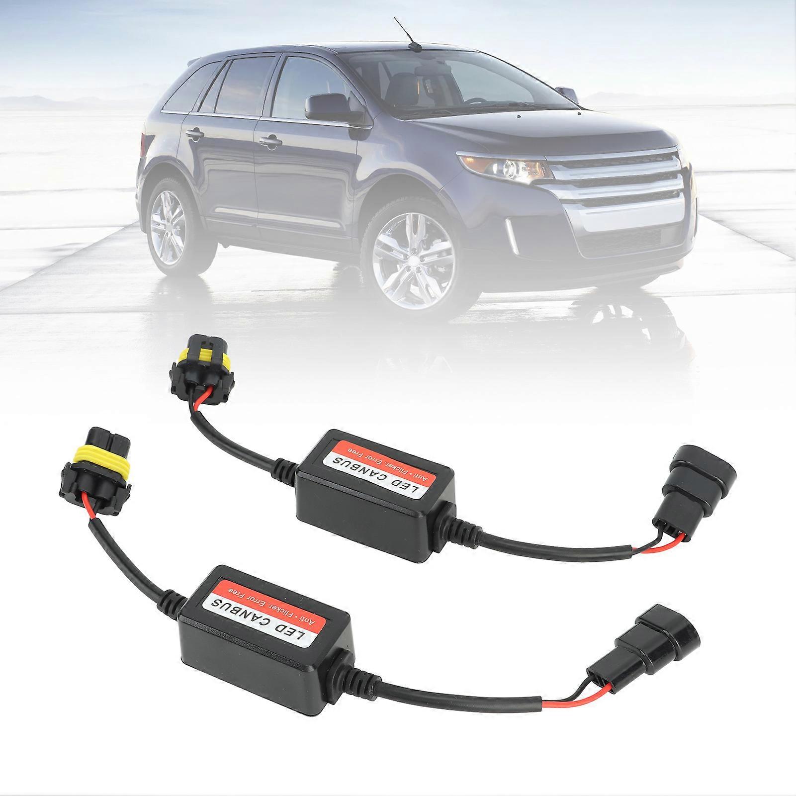2PCS Headlight Decoder 12V 4A Error Code Warning Canceller for 9005 9006 9012 Plug LED Headlight Fog Light 
