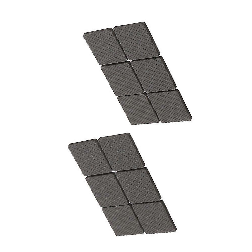 Table Pads Non-Slip Self-Adhesive Pads for Furniture Table Chair 4.5x4.5cm Square Black 12Pack