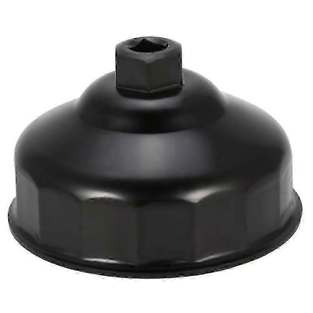 86mm Oil Filter Wrench with 16 End Socket & Square Drive - Mini Cap Remover Tool for Auto Car Maintenance & Repair