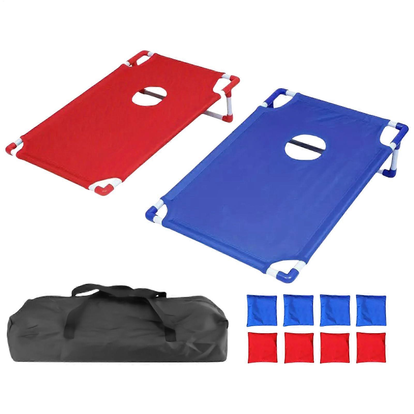 Cornhole Game Set, Foldable Bean Bag Toss Board 22.8x20in, 8 Bean Bags, Portable Outdoor Game for Camping, Beach, Backyard Fun