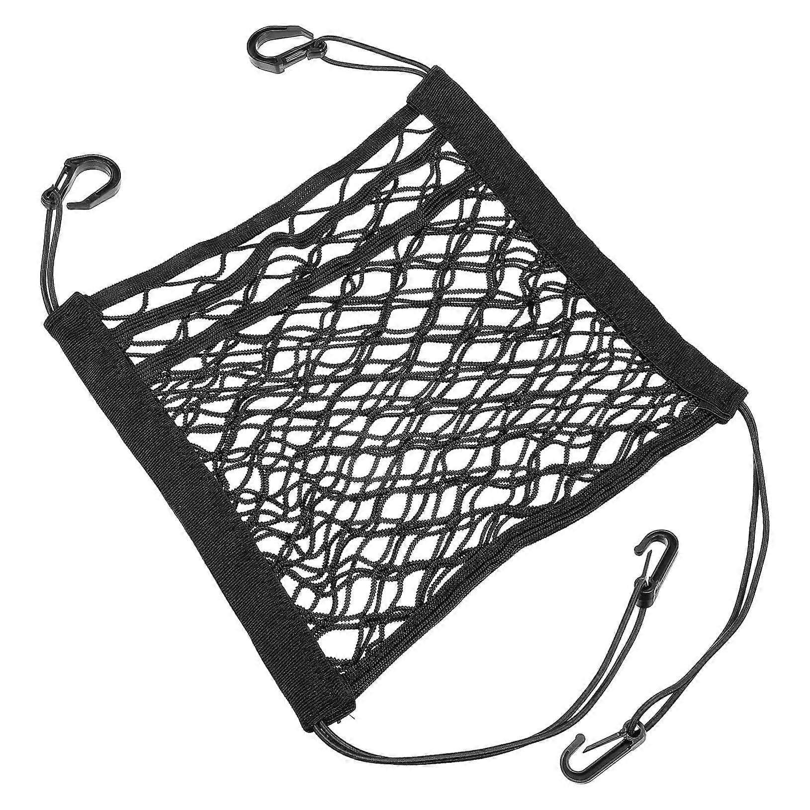 Car Storage Net for Car Seat Organizer - Elastic Mesh with Multi-Functional Storage, Safety Barrier, Universal Fit