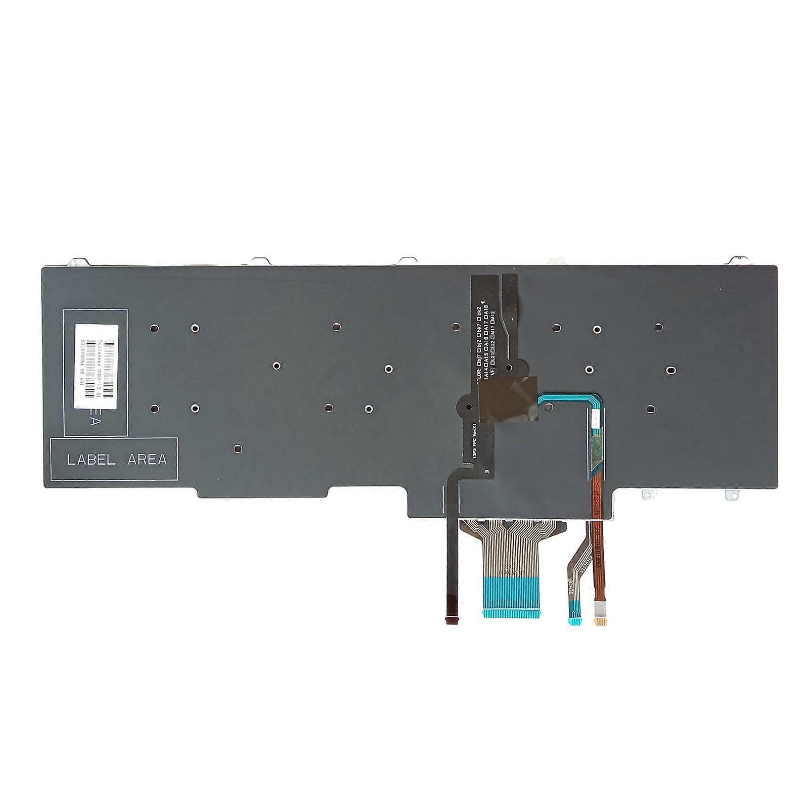 Laptop US Layout With Pointer Backlit Replacement Laptop Keyboard No Frame for Latitude E5550 E5590 E5591 E5580 Laptop Multicolor
