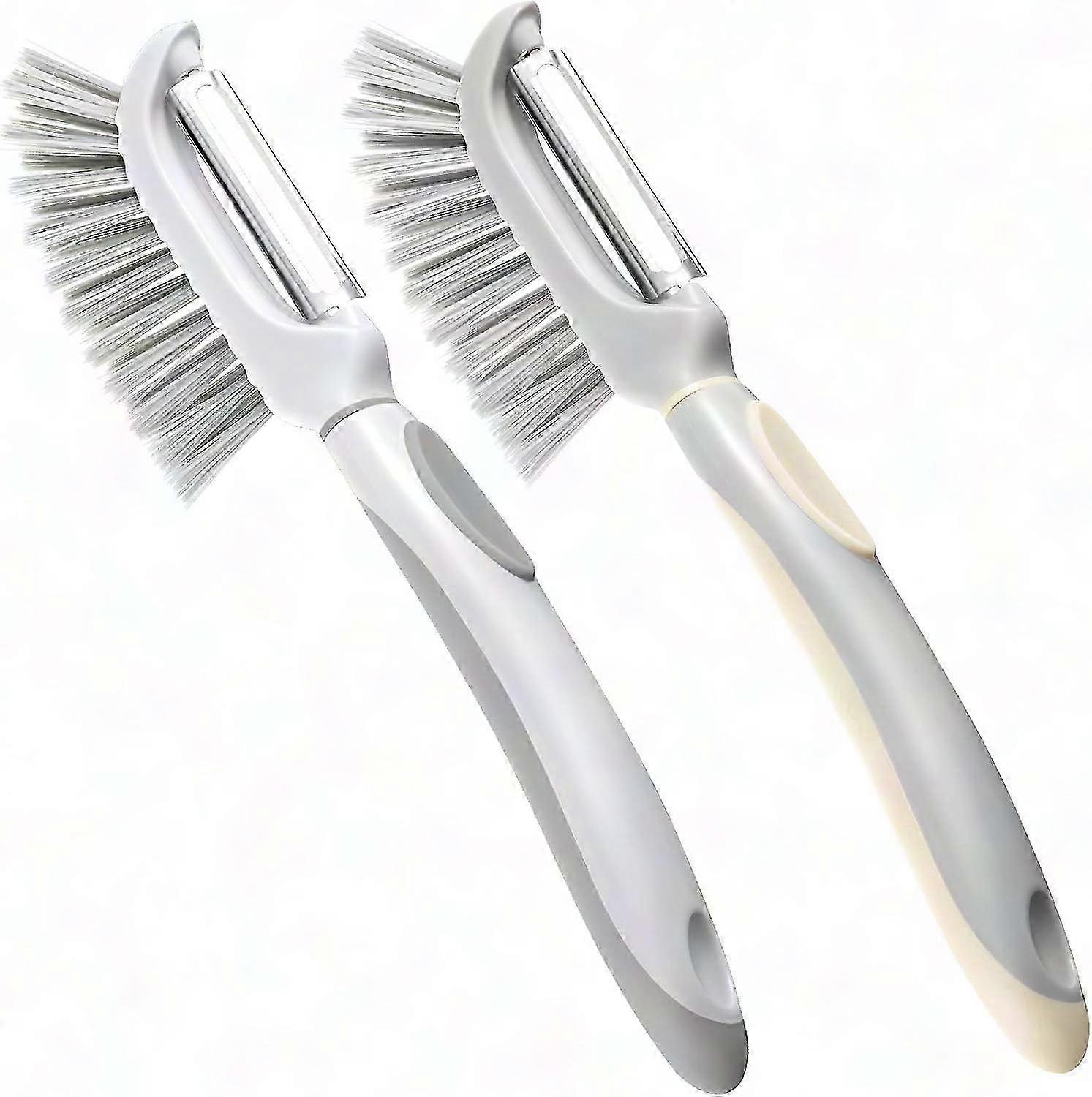 Fruit and Vegetable Cleaning Brush - Dual-Purpose Peeler Tool for Efficient Scrubbing