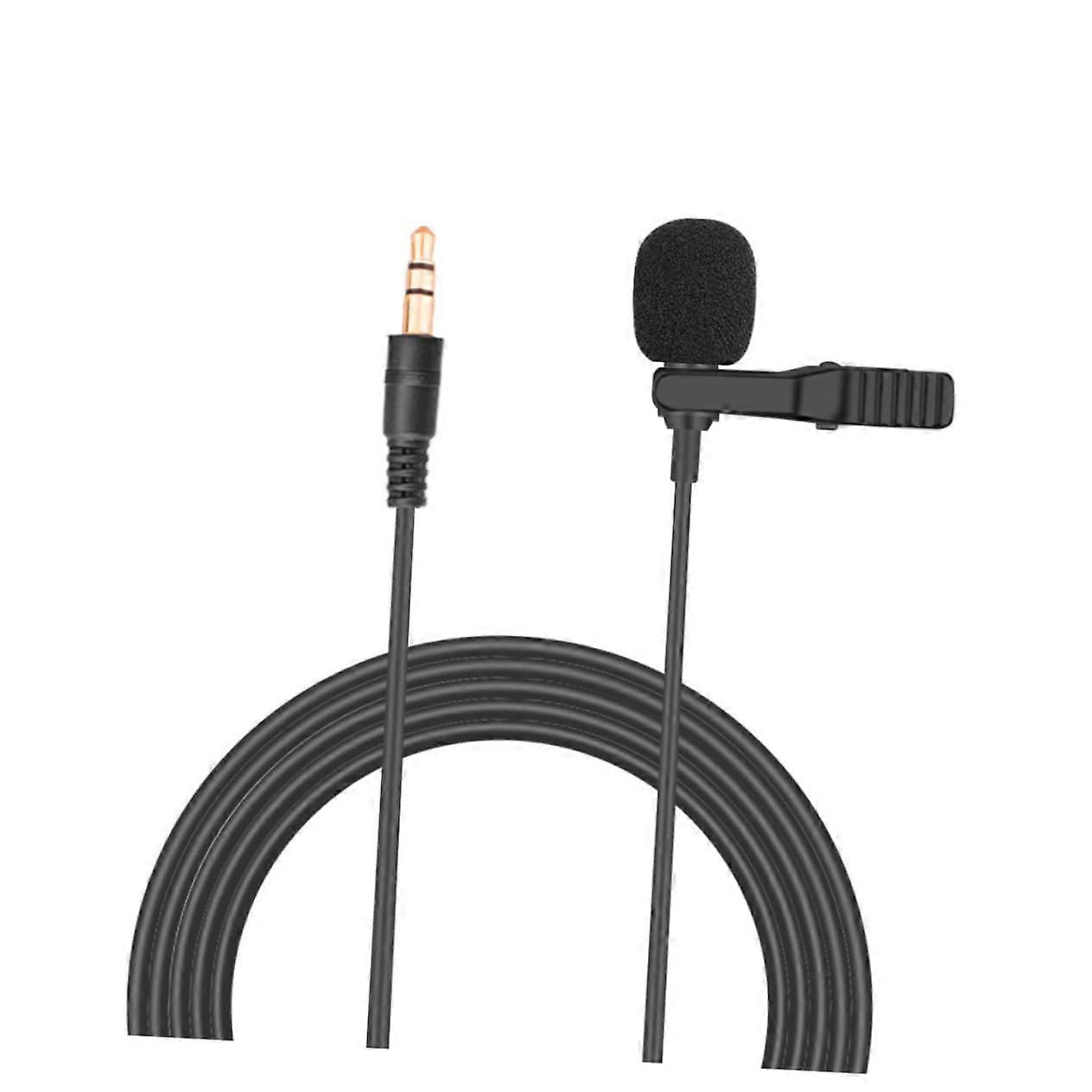 Clip Microphone for Live Streaming, Pocket Size, Lightweight, High Sound Quality, Clip-On for Vlogs and Gaming