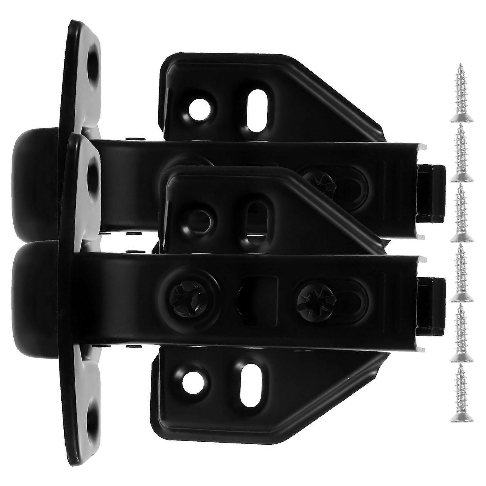 Black Kitchen Cabinets Hinges for Full Overlay 2Pcs Frameless Concealed Hinges