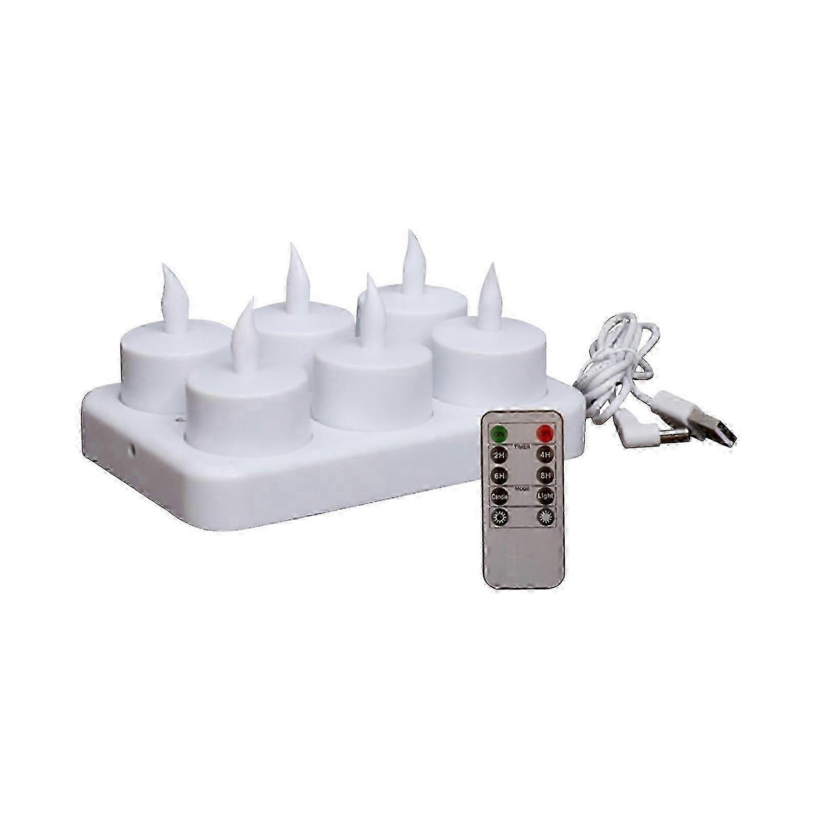 Rechargeable Tea Lights Flameless Candles With Remote Led Candles With Timer Battery Operated Candles for Home Decor Flameless Centerpiece Table Dec