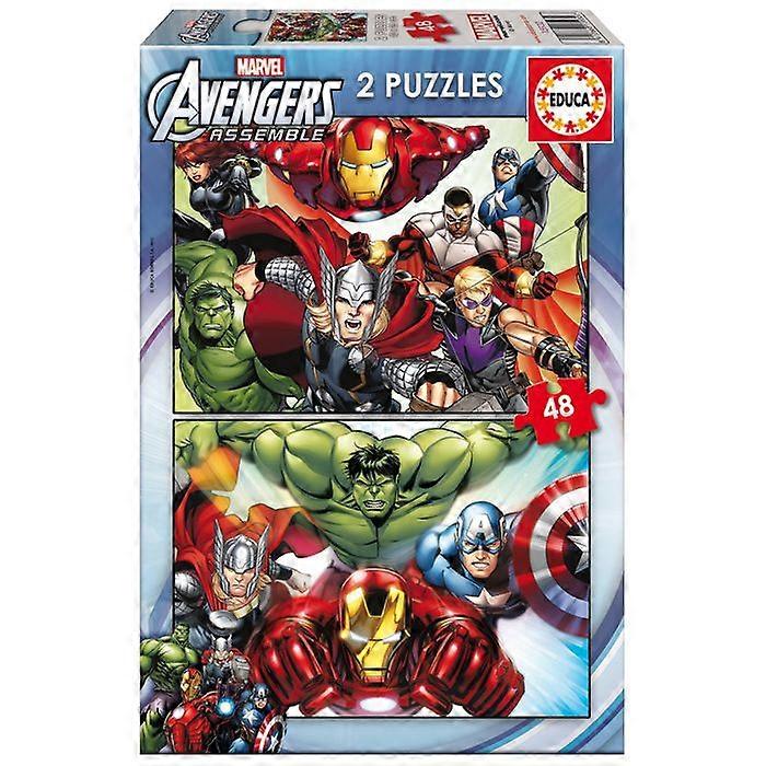 Puzzle 2 x 48 pièces : Avengers