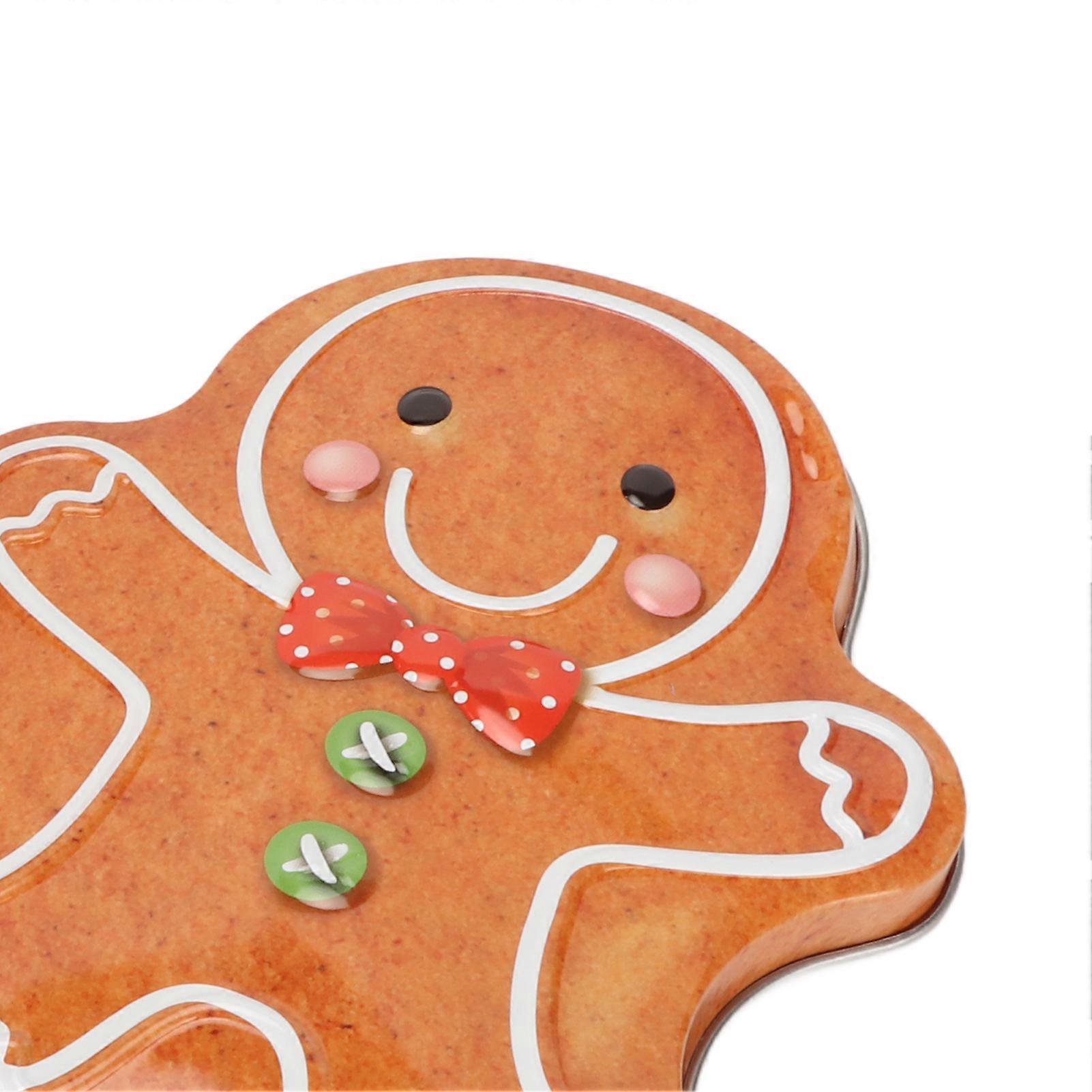 Candy Storage Tin Box Exquisite Man Shape Fine Workmanship Tinplate Christmas Candy Box