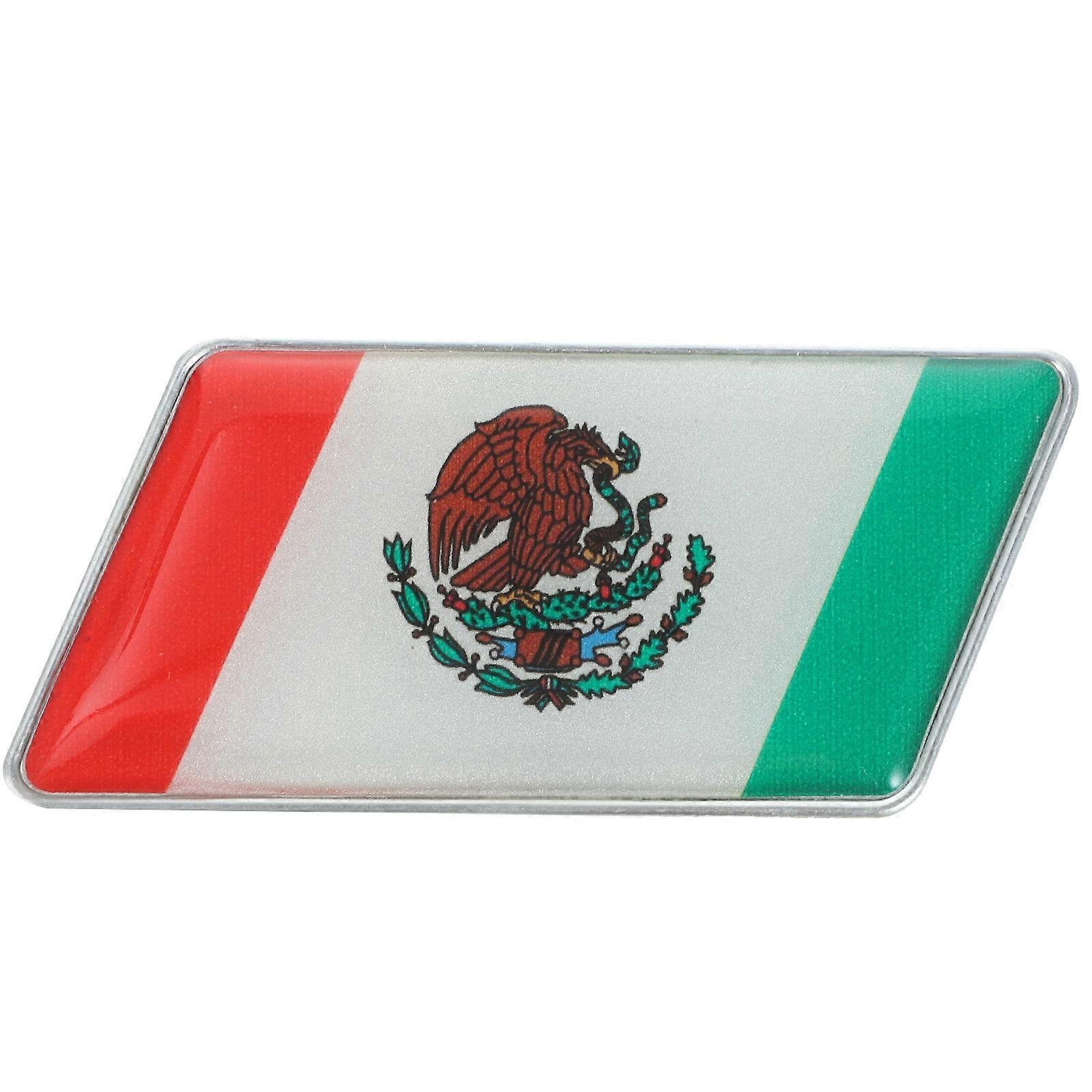 It looks like you're working on a product listing or description for **Mexican flag car stickers**. To help improve clarity and effectiveness for