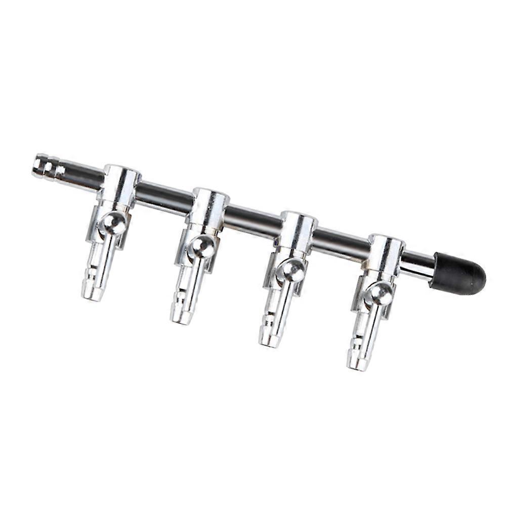 Stainless Steel Aquarium Air Control Valve with Lever for Easy Operation and 4mmOutlet Diameter