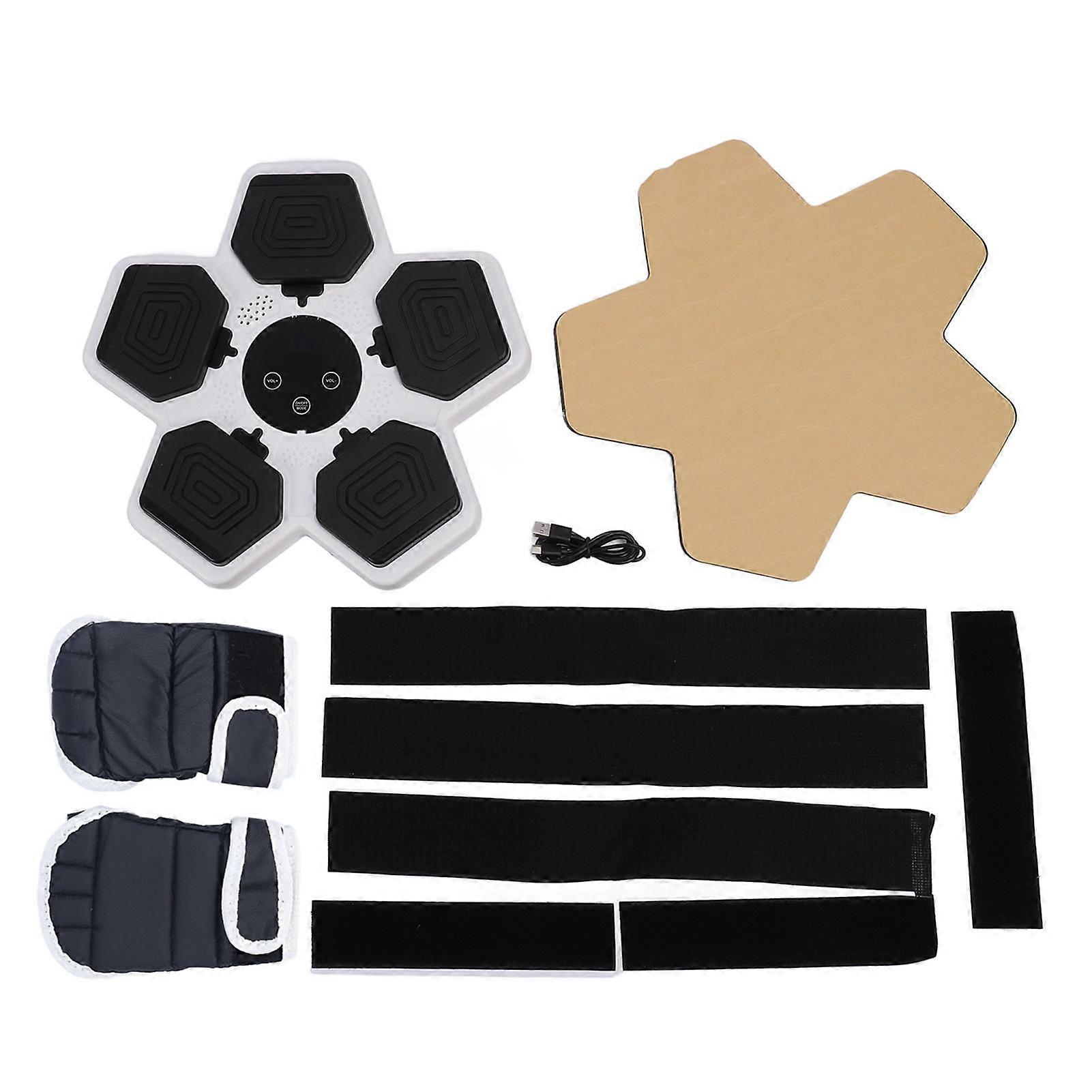 Smart Music Punching Target 5 Targets 5 Modes 15 Volume Levels Button Control Music Boxing Machine 3.7V White