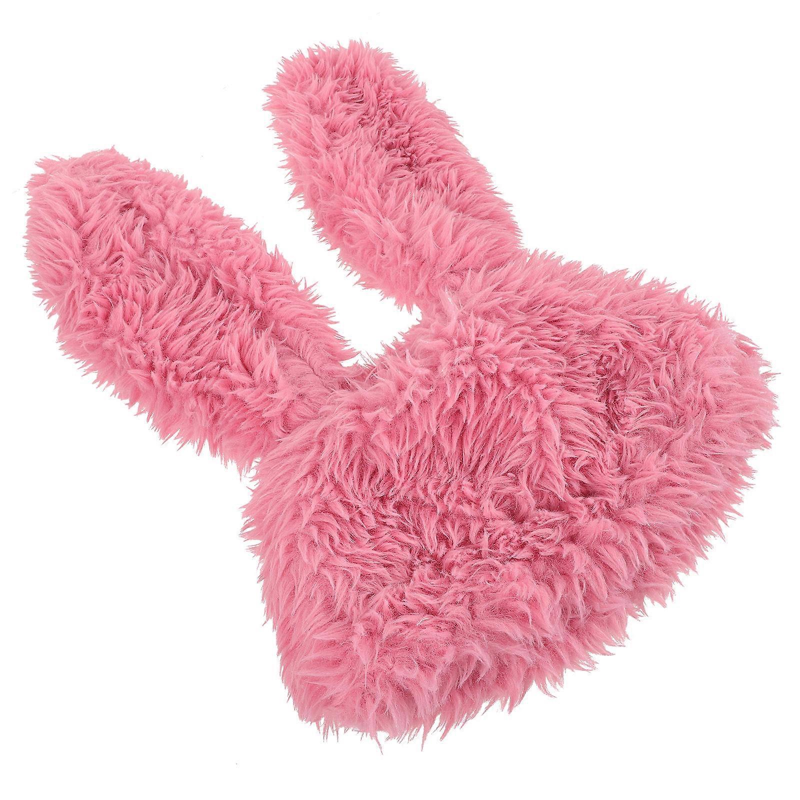 Animal Party Hat Prop With Furry Rabbit Ears Photo Taking Warmth And Winter Use 1Set