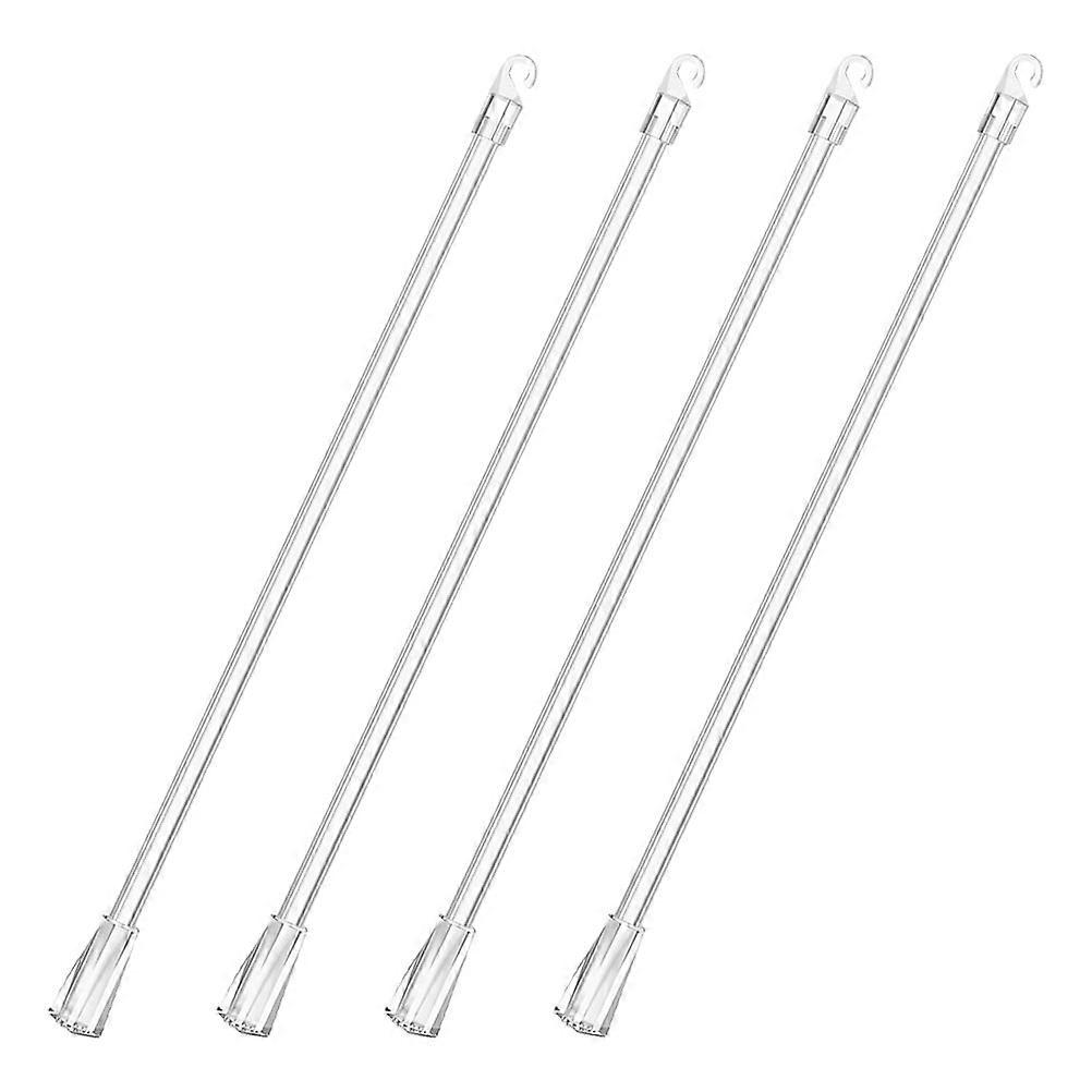Blind Pull Stick Clear Blind Rod 15 Inch Transparent For Home Decoration Curtain Control Window Opener 4Pcs