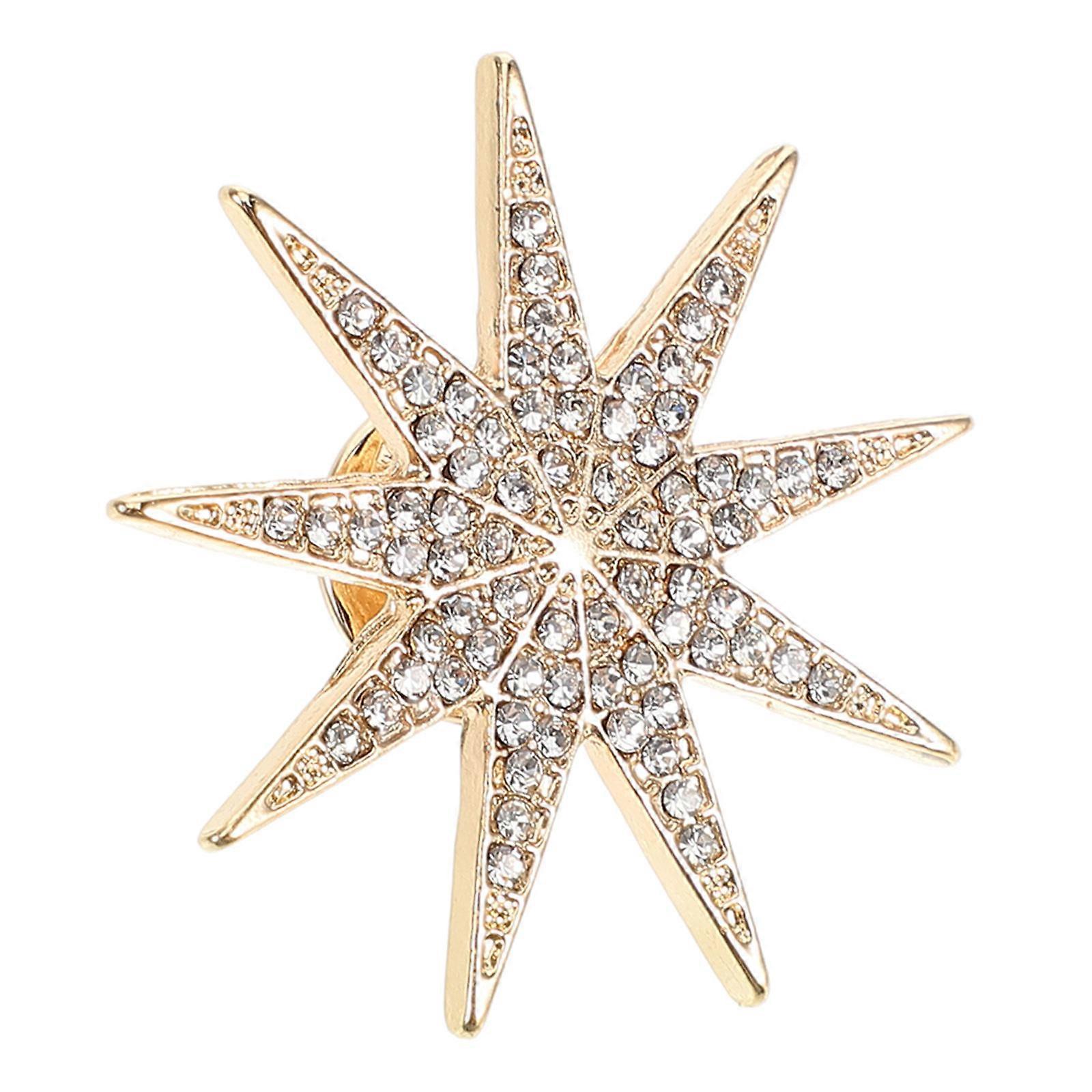 Brooch Stylish Star Pin For Women Suits Jackets Elegant And Durable Fashion Accessory 1Pcs