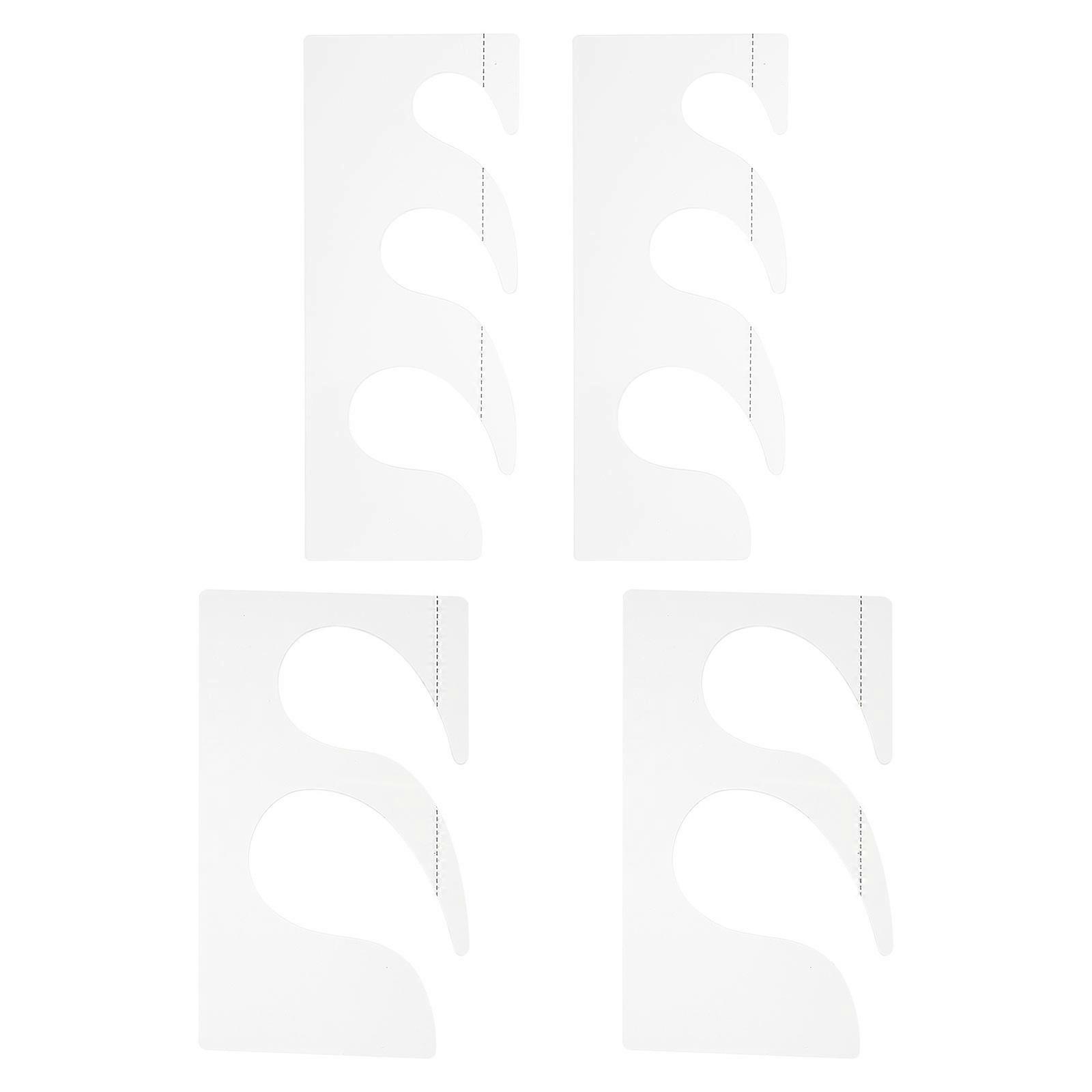 4Pcs Patchwork Plastic Rulers Quilting Stitching Templates for Home Sewing Tools