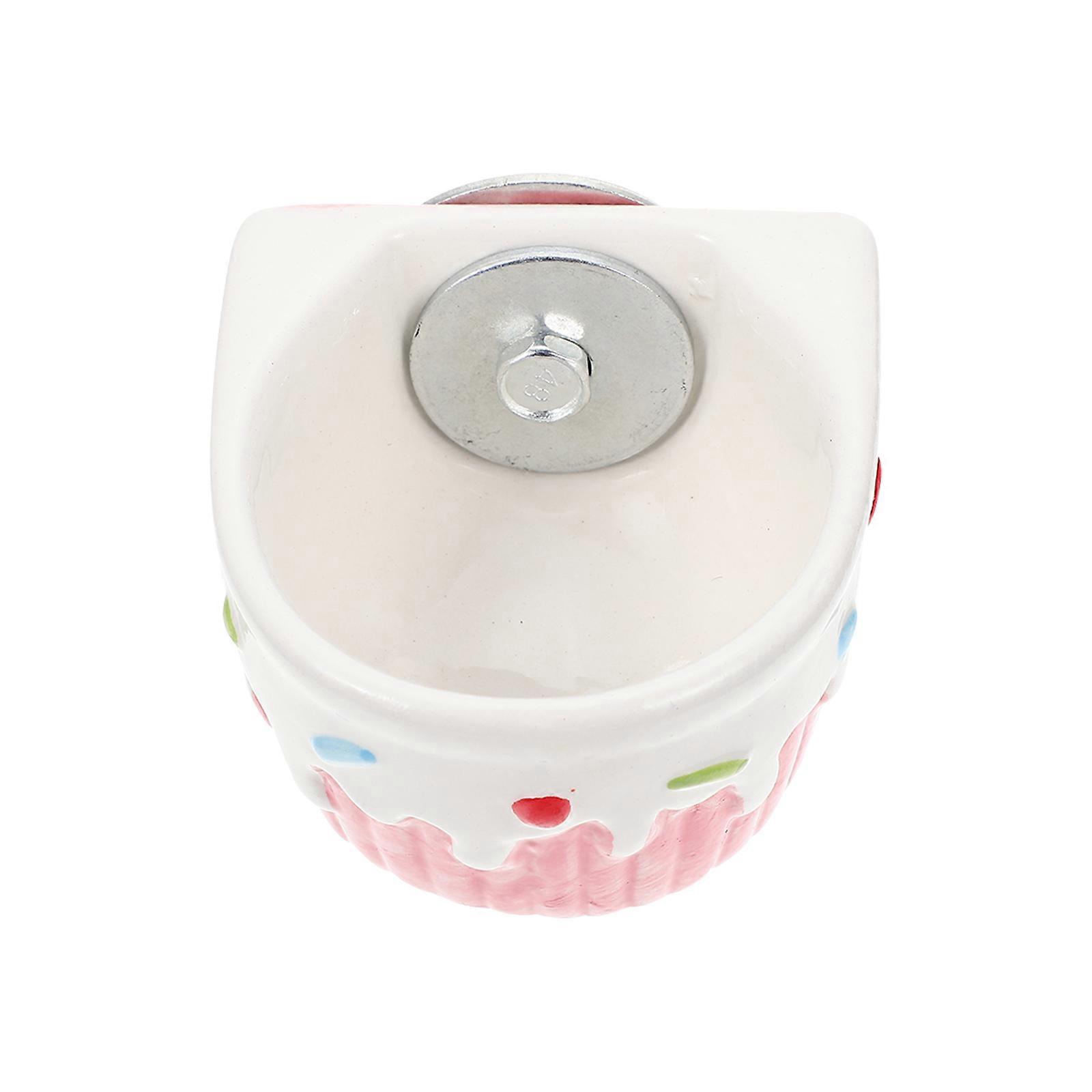 Ceramic Hanging Feeder Bowl for Small Pets – Compact, Easy to & Water Container for Hamsters, Rabbits, and Squirrels