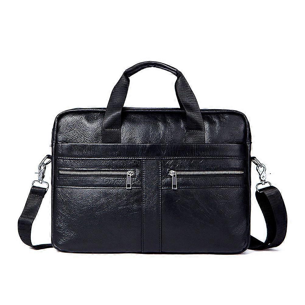 Business Style Messenger Briefcase for Men with Large Capacity for Storage Applications in Black Color 1Pack