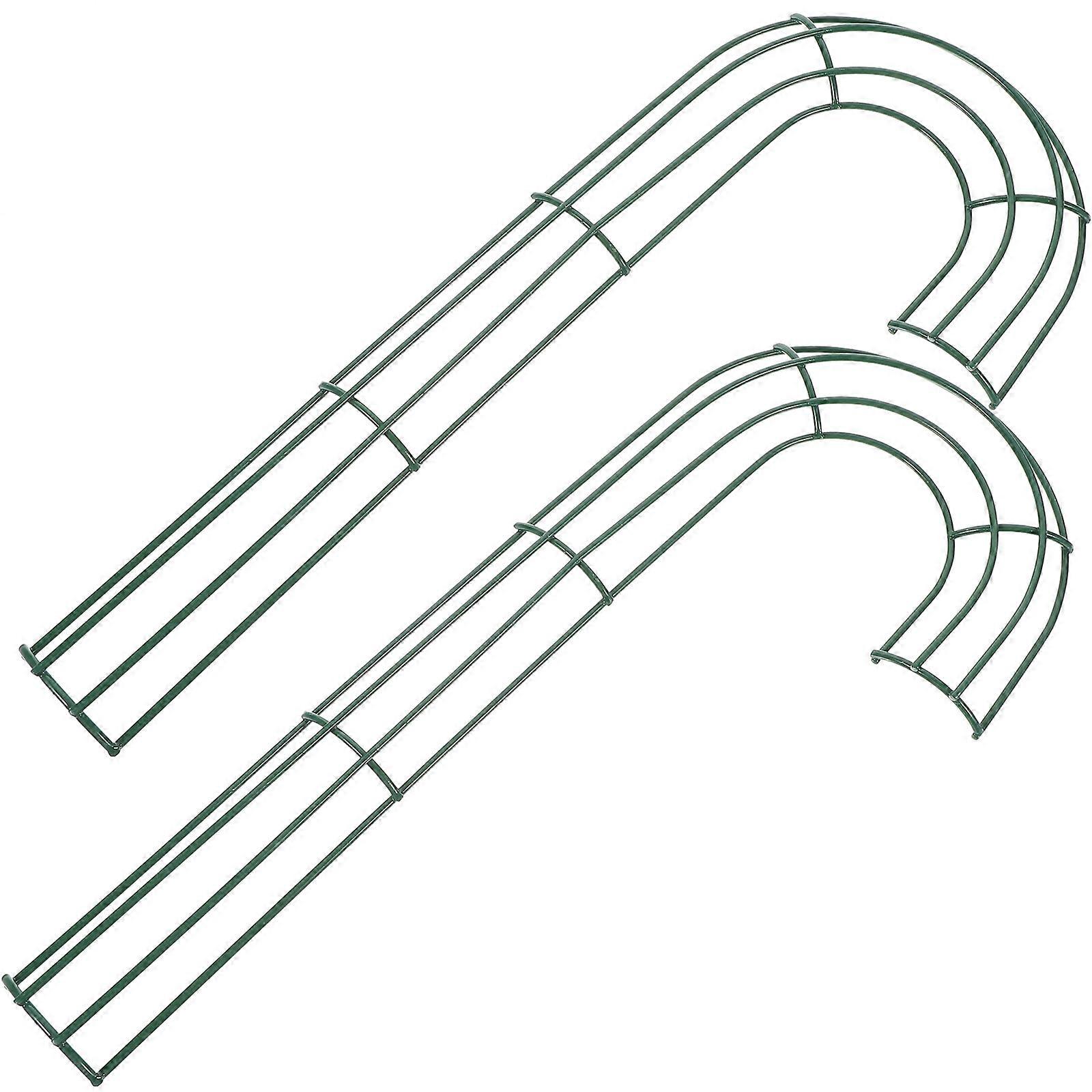 2Pcs Decorative Wreath Loops Metal Wreath Making Frame For Craft Enthusiasts Ideal For Christmas And Garden Decor