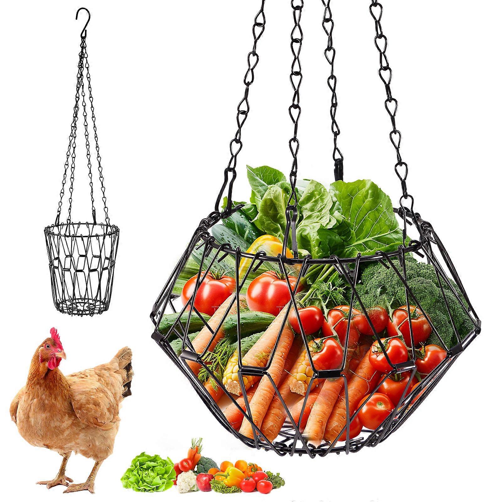 Foldable Hanging Vegetable and Fruit Feeding Basket (25*25)