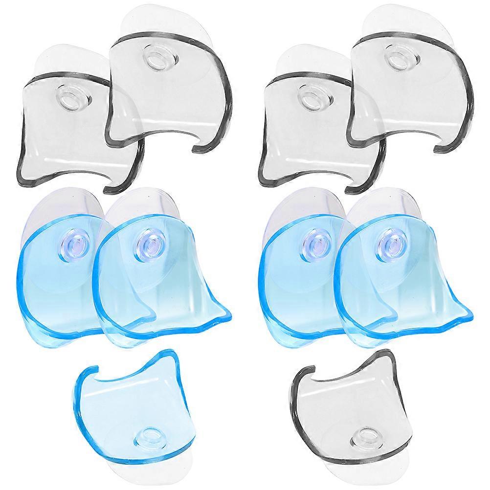 Holder with Suction Cup for Bathroom Made of Durable Plastic in Assorted Colors 10 Pieces