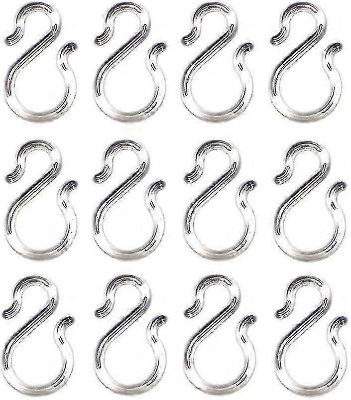 12 Pcs 1,7 polegadas transparente plástico punch bowl copo ganchos s