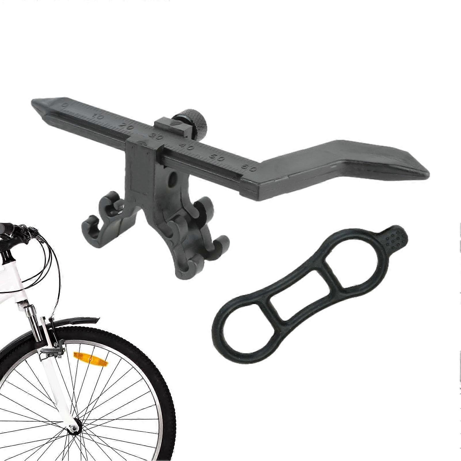 Bicycle comparison clock, tool for adjusting wheels, precision measuring device