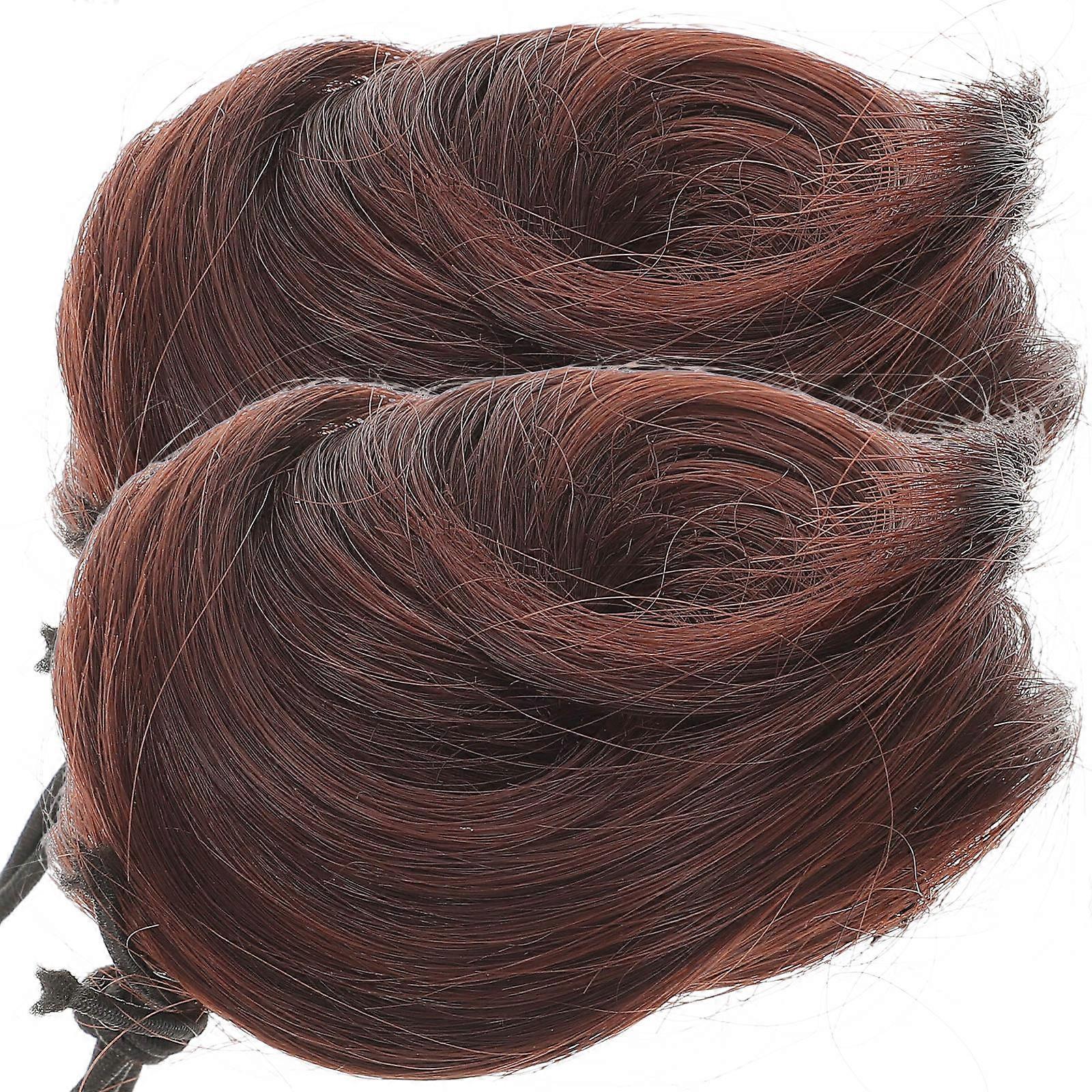 Hair Bun Extensions Soft Chignon Claw Clips for Women, Easy to Use Bun Makers for Dance, Cosplay, Weddings & Everyday Styles (2pcs)