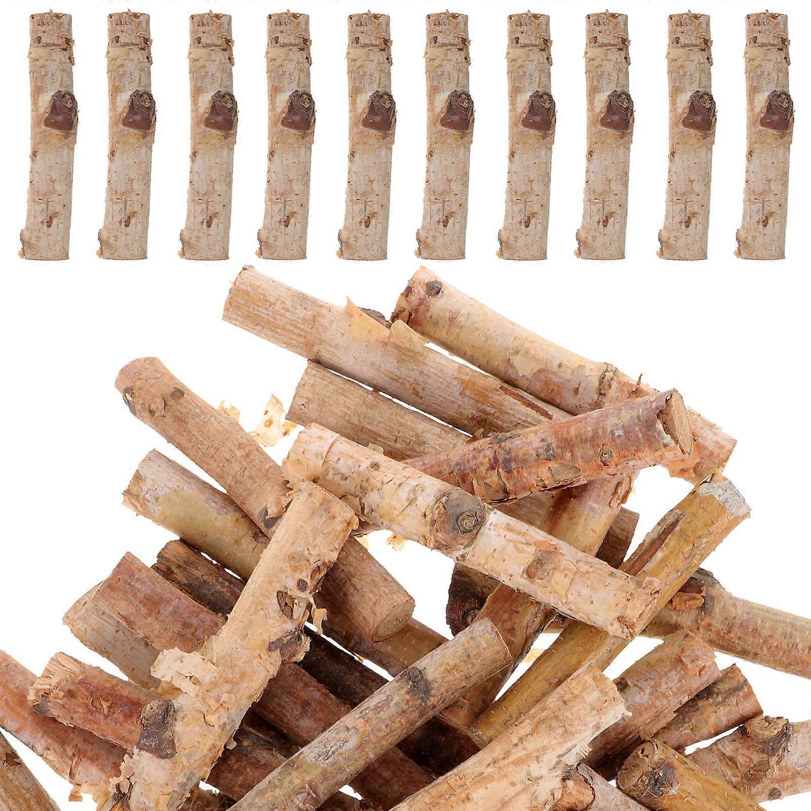 20pcs Natural Wooden Craft Sticks for DIY Decor, Holiday Crafts & School Projects – & Safe Wood Material
