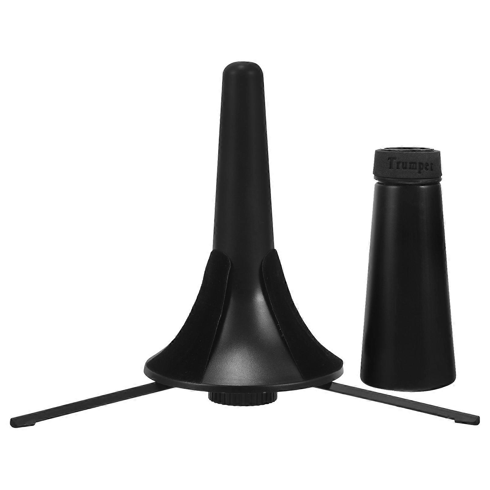 Triangular Base Trumpet Stand Holder For Trumpet Players Practice Mute Travel 1 Set ABS Material